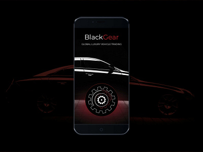 BlackGear App Splashscreen app design branding mobile app mobile design mobile ui ui ux design uidesign