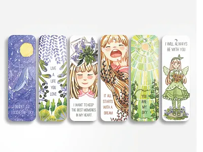 Bookmark design illustration