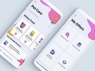 E-commerce App (Flutter) and app clean ecommerce flutter ios mobile pet typography ui ux