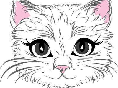 Cat Woman character icon illustration vector