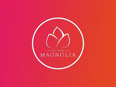 QUINTA MAGNÓLIA brand branding design gradient graphicdesign logo magnolia minimal pauloferreiradesigner quinta quinta magnólia symbol typography