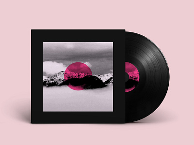 165 - Album Cover abstract album album art album artwork album cover album cover design black calm cloud color design geometry gradiant illustration kev andré perrin light medusa neon pink space