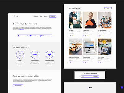 Basic simple web dev agency website