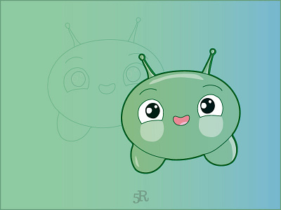 Mooncake 2d 2dart 2dcharacter 2ddrawing 5rdigital art chookity digital finalspace illustration illustrator mooncake