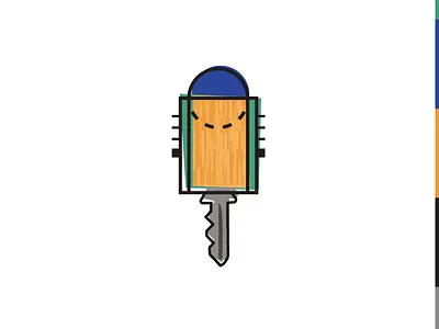 Top of the key basketball illustration key