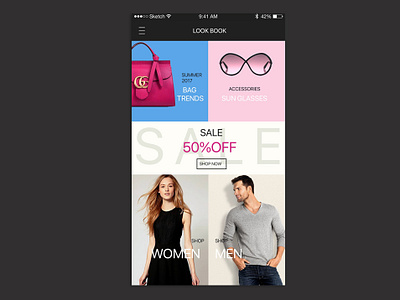 Clientelling App, Look Book Page design ui ux