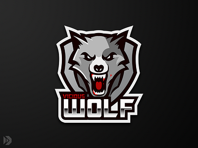 Mascot Logo - Wolf digital painting esports esports logo illustration logo design mascot wolf wolf logo