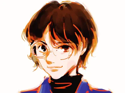 Portrait for friend design digital digitalart illustration painting photoshop portrait sketch