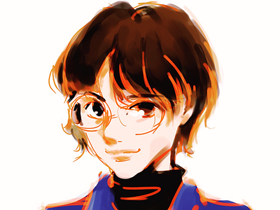 Portrait for friend design digital digitalart illustration painting photoshop portrait sketch