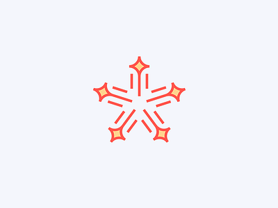 Abstract star abastract geometric sophisticated sparkles star