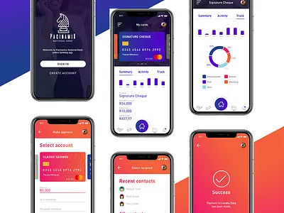 Pacinamix Bank screens aoo artdirector bank banking banks design mobile ui uiux ux