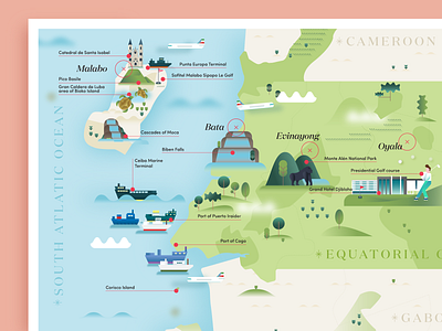 Found this oldie today! 🗺️ african boats editorial editorial art golf graph green illustration maps natura nature oldies travel visualization