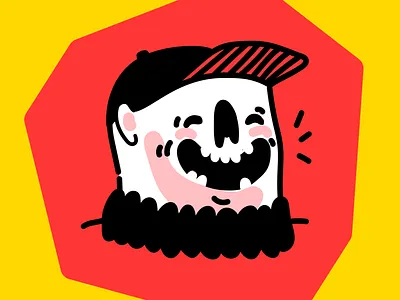 Hola cap chucke design digital dope drawing dude fun fun funny geometric graffiti happy illustration illustrator laughter mural simple smile snapback vector