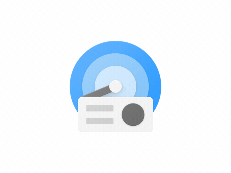 Radiogram icon animation icon design material design radio