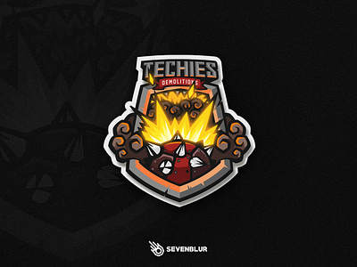 Techies Demolitions branding demolition design esportslogo explosion gaming gaminglogo icon illustration logo mascot mascot design mascot logo mascot logos sport sport logo sports techies vector