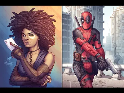 Deadpool 2 Fan Art art artwork comic art comic book art deadpool deadpool 2 digital art drawing illustration marvel photoshop wacom cintiq