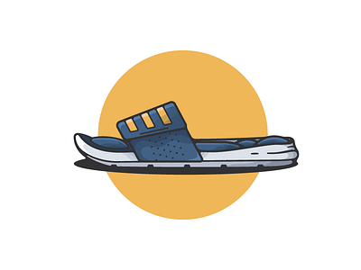 Adidas Slides art artwork design dribbble graphic graphic design illustration illustrations minimal retro shot shots simple vector