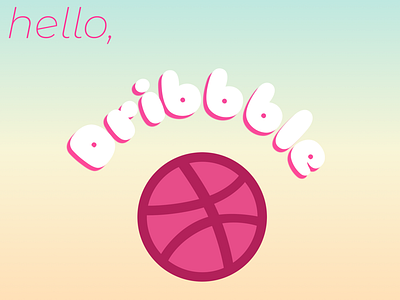 hello, Dribbble debut hello dribbble