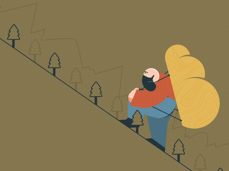 One Big Hike animation character gif hike illustration