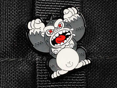 MAD Ape Enamel Pin character design digital 2d enamelpins illustration vector