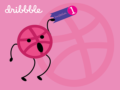 Dribbble invitation dribbble ball dribbble invitation illustration invite design