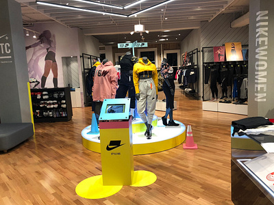 In-store styling app at Nike’s flagship store in Sydney. app design ui