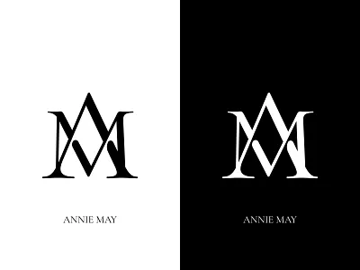 Annie May Photography branding design logo monogram typography