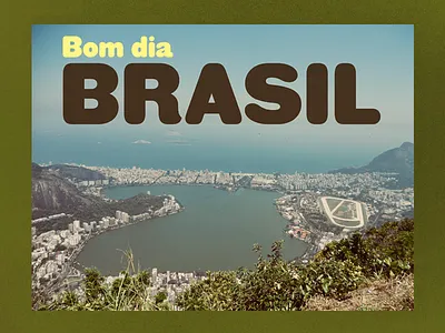 Bom Dia Brasil brasil brazil photography postcard retro travel vintage