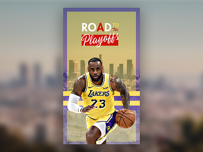 LeBron James - Poster design graphism lebronjames los angeles nba photoshop