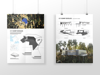 Camp Ceceles architect architecture communication concept illustration mockup poster study