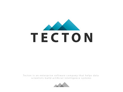 Tecton Logo Design adobe illustrator cc blue creativity design elegant flat graphic design guest house illustration illustrator logo logo design mountain logo mountains rentals tayyab tanveer tecton ui ux web