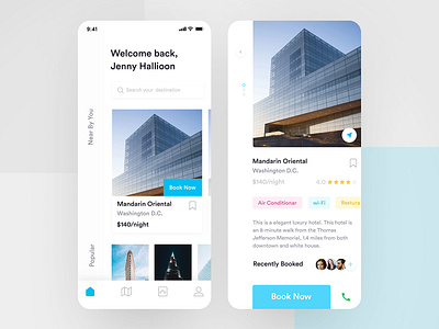 Hotel Booking App Concept app booking hotel book now booking app booking app profile destination direction location hotel booking hotel booking app hotel booking details page hotel booking home screen house booking app near by you popular booking app real estate app review a booking app room booking search your destination