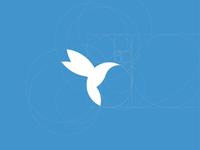 Humming Bird branding design flat icon illustration logo vector