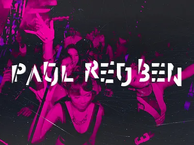 DJ PAUL REUBEN | Redesign brand branding design djlogo djpaulreuben djs glitch graphicdesign logo minimal partylogo pauloferreiradesigner paulreuben