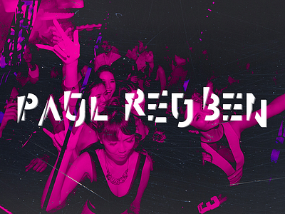 DJ PAUL REUBEN | Redesign brand branding design djlogo djpaulreuben djs glitch graphicdesign logo minimal partylogo pauloferreiradesigner paulreuben