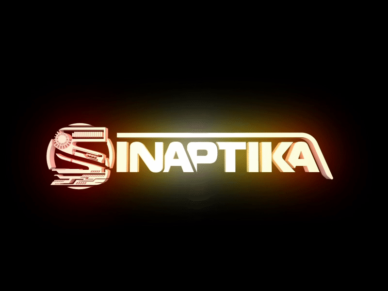 Sinaptica logo 3d animation branding cover digital icon illustration logo motion music party psychedelic psytrance type typography vector web