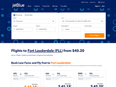 Jetblue Desktop app concept uidesign user interface web design