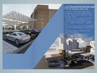 Ewsal Transportation Hub Brochure - Graduation Project adobe photoshop branding brochure brochure design brochure mockup design graphic design