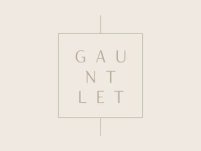Gauntlet Logo (WIP) branding logo type