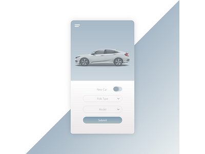 Ride cars cars app concept design minimal app ride app ui