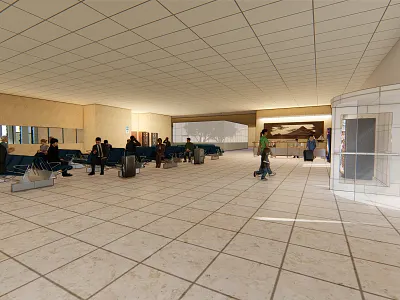 Interior Shot - Ewsal Transportation Hub - Graduation Project 3d modeling adobe photoshop architechture design lumion render rhino rhinoceros