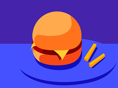 Burger Motif art design experiment illustration illustrator reading university