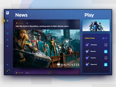 Epic Games Launcher desktop desktop app epic fortnite friends friends list games interface tabs ui