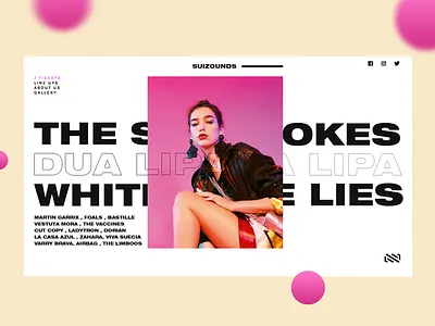 Suizounds Music Festival music ux ux ui web