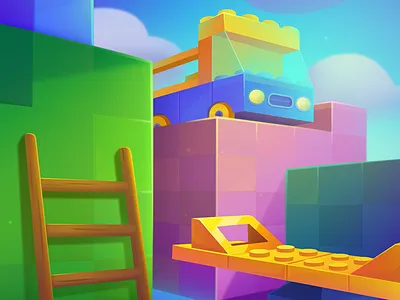 LingoLand Background app background car casual game construct design game game app lego match 3 match3 mobile swing