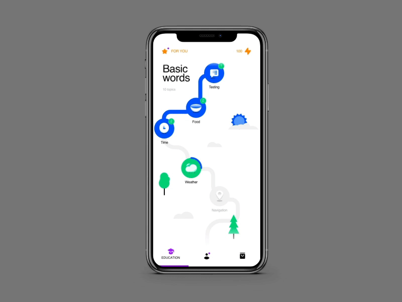 App transition concept aic animation app digital motion principle skillbox transition ui vector