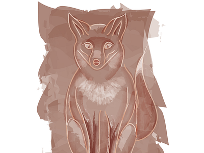 Watercolor Fox adobe adobe illustrator animal art artwork brown brush color design digital digital art fox foxy illustration illustrator orange painting red water color watercolor