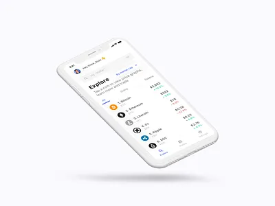 Explore crypto bitcoin blockchain coinbase coinmarketcap crypto crypto trading cryptocurrency digital currency fintech ios mobile app