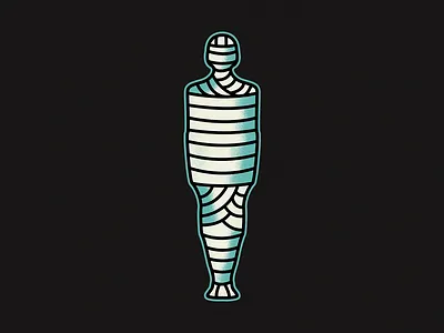 Mummy blue egypt minimal minimalist mummification mummy simple tattoo traditional tattoo