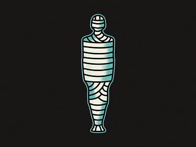 Mummy blue egypt minimal minimalist mummification mummy simple tattoo traditional tattoo